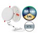 Downlight panel LED Redondo SIN MARCO 120mm 12W CCT, corte ajustable 75 a 100mm